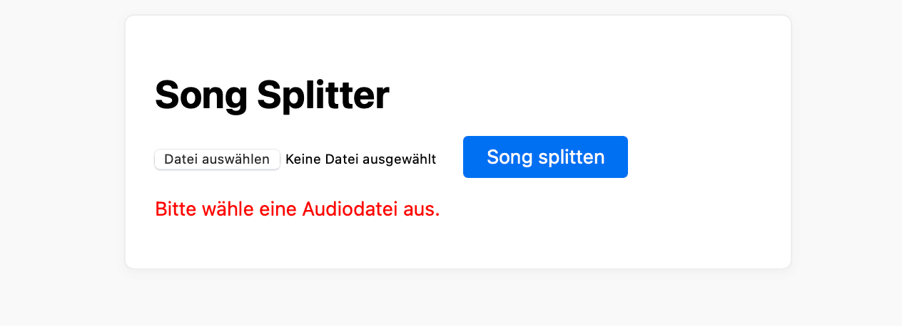 Song Splitter